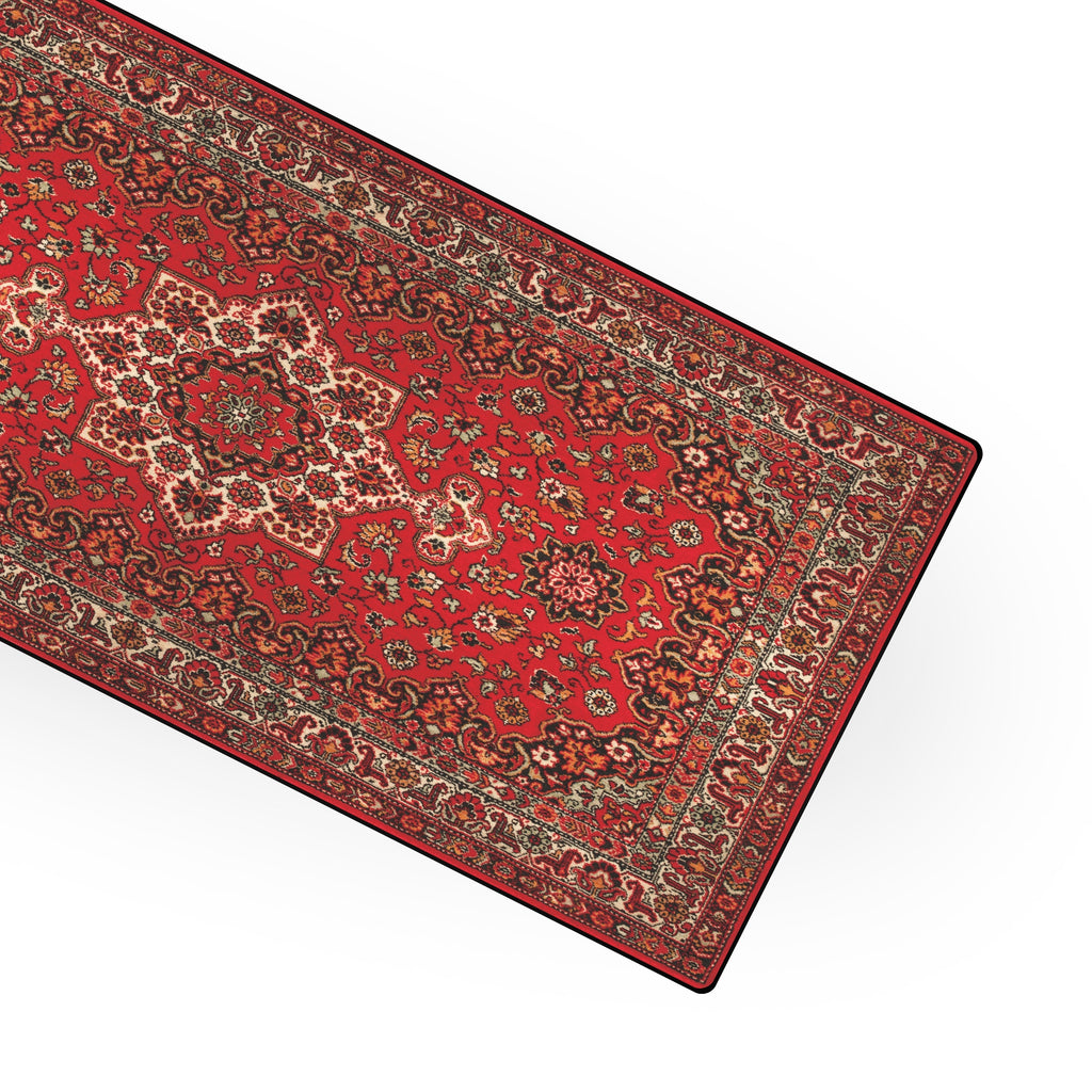 ماوس باد Shiraz Mouse Pad بتصميم سجادة فارسية أحمر Red بنقشات تراثية تفصيلية XXL من هرتزسوق