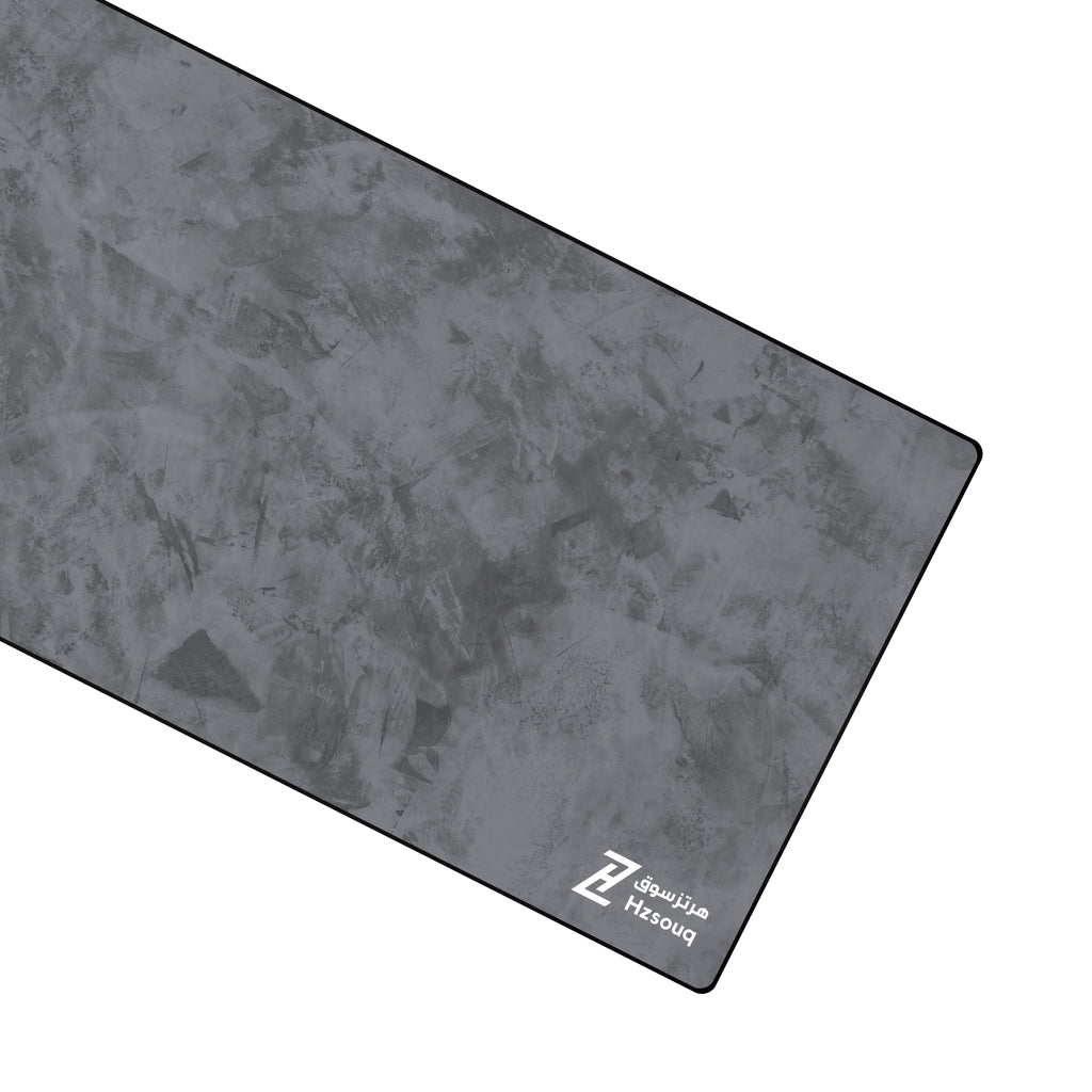 ماوس باد Titan Mouse Pad رمادي Grey بتصميم كونكريت XXL 90×40 سم مع شعار هرتزسوق